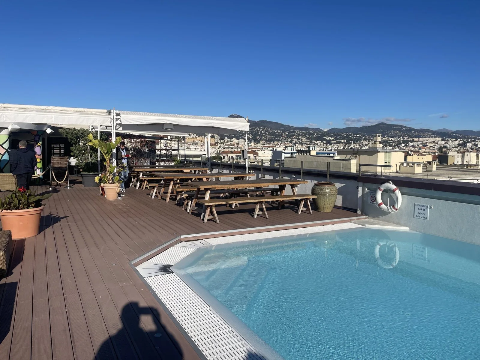 Rooftop of the Marriott hotel — completed