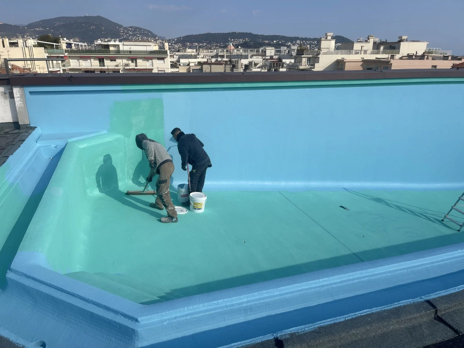 Rooftop of the Marriott hotel — site