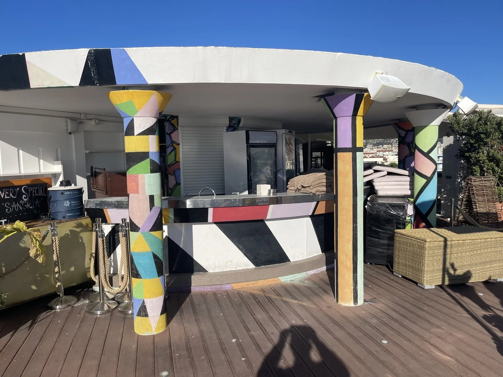 Rooftop of the Marriott hotel — site